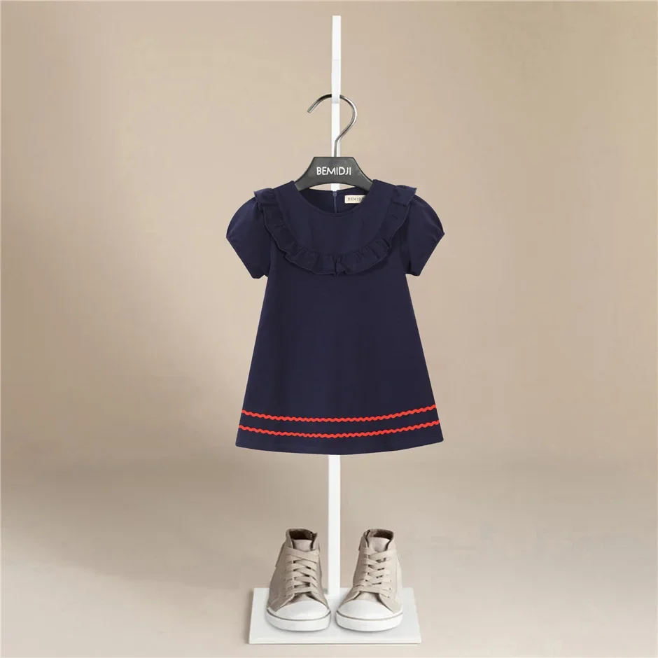 Cotton Baby Dresses Cute Summer Girls Clothes Princess Dress T Birthday Party for 2-7Years Girl Infant Toddler Girls Clothing