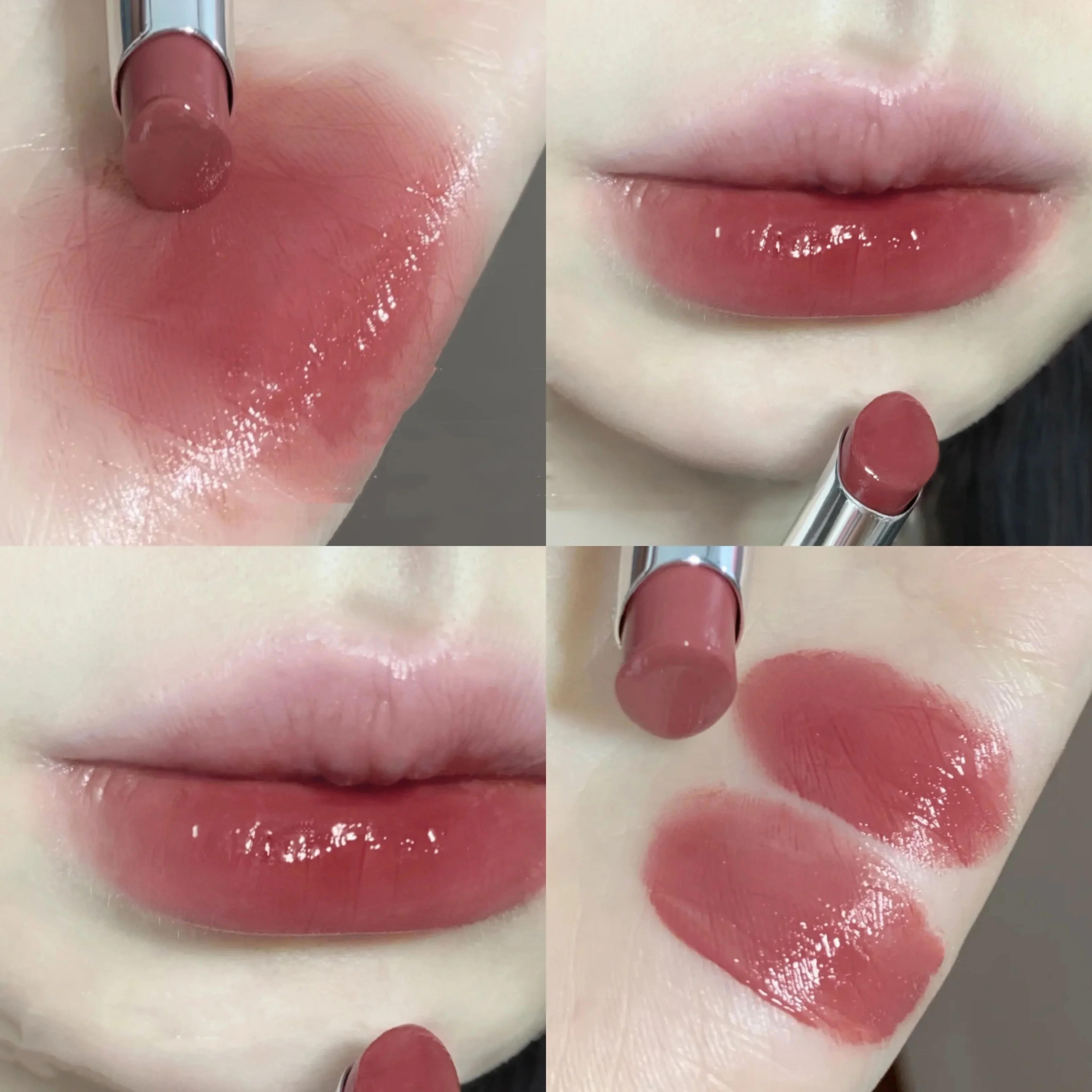 Bálsamo Labial Colorido Heallor, Matiz Hidratante, Batom Duradouro, Impermeável, Transparente, Bastão de Reparação, Maquiagem para Meninas C, 6 Cores