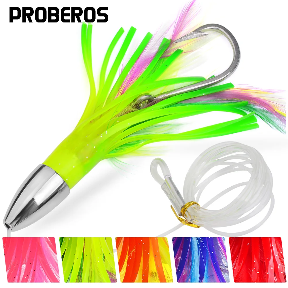 

1pc/5pc Octopus Squid Skirts Ideal for Tuna,Marlin,Dolphin & Shark Big Game Saltwater Trolling Lures Deep-Sea Fishing