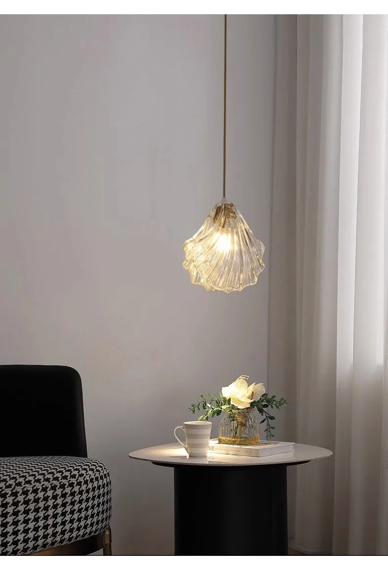 Lámpara de pared de cristal de lujo minimalista nórdico, iluminación de pared de fondo de sala de estar, dormitorio moderno, mesita de noche