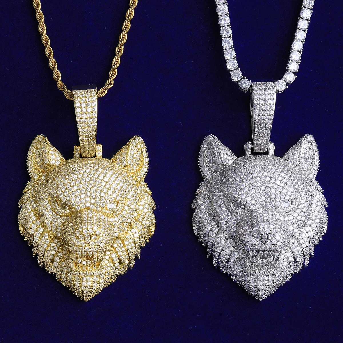 Collar con Colgante de Cabeza - Wolf Jewelry & Watches Tampa reseña y precio