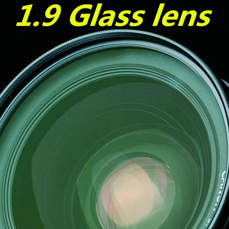 1.7 1.8 1.9 high Refraction Green Film Aspherical Lens High-definition Ultra-thin High Myopia Prescription lens Glass Material