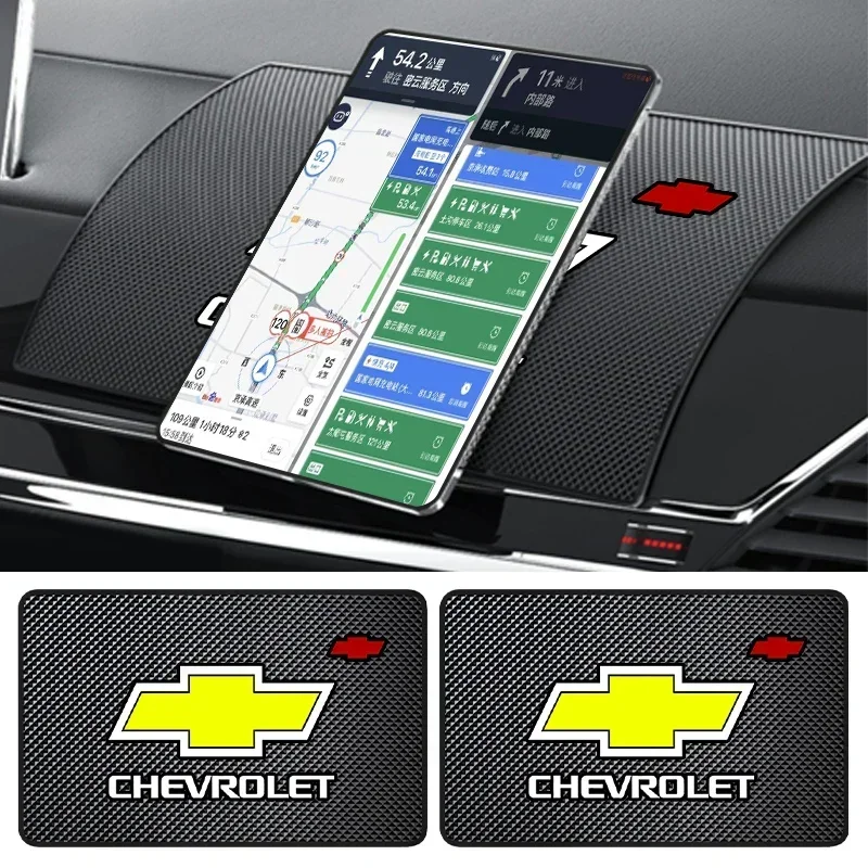 Alfombrilla antideslizante para salpicadero de coche, almohadilla de almacenamiento adhesiva de silicona Interior para Chevrolet Aveo Matiz Onix Camaro Captiva Corsa Epica Corsa