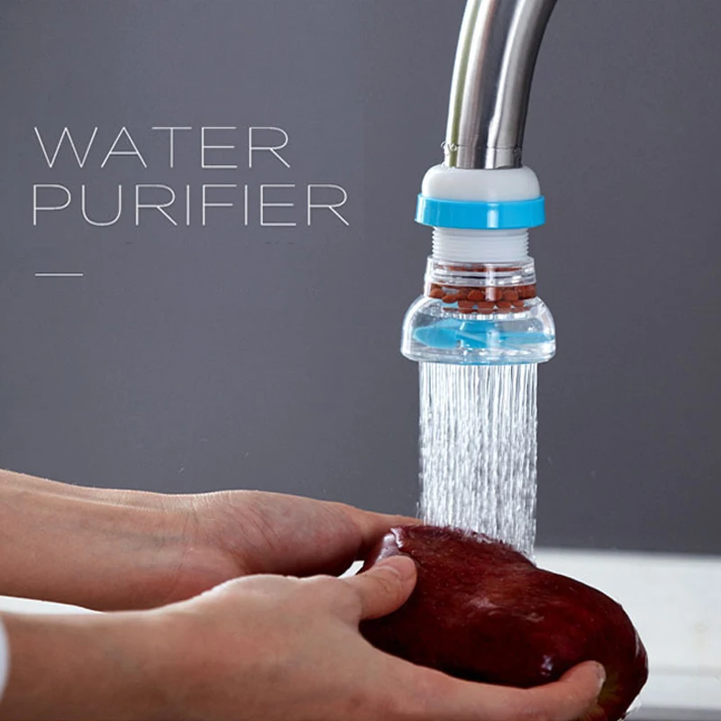 Faucet Splash-proof Head 360° Rotating Kitchen Water Purification Filter Telescopic Rotating Maifan Stone Shower Kitchen Gadget