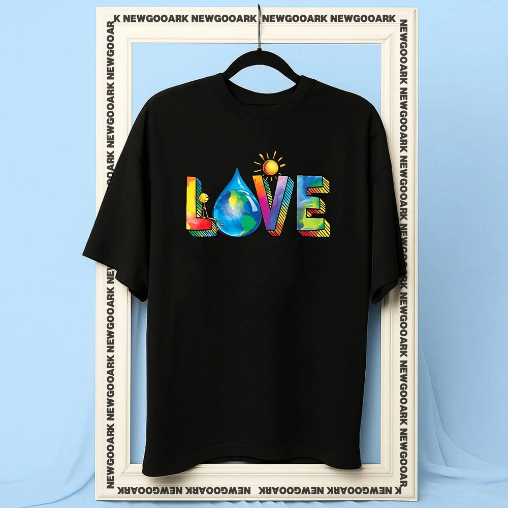 Love Earth Day Save The Planet Environmental Awareness Eco Friendly t-shirt woman man Casual cotton printed t shirts Adult tops