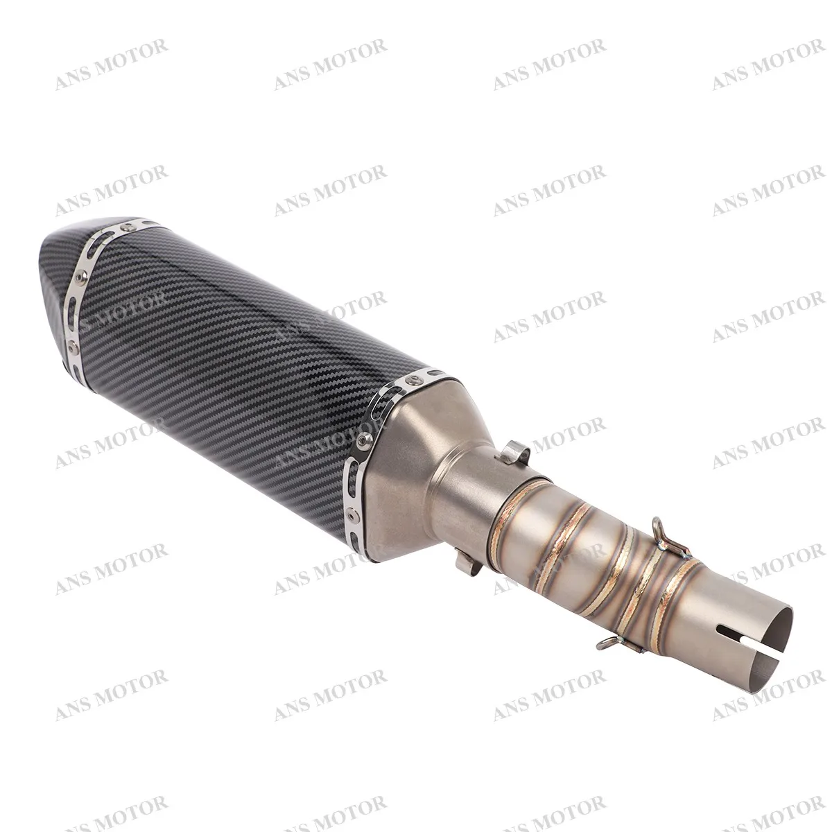 For CFMOTO 450MT 2024 2025 Slip On Motorcycle Exhaust Escape 450MT Exhaust Muffler Middle Link Pipe with Removable DB Killer