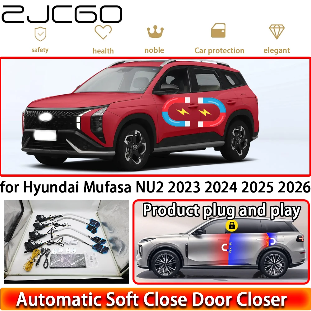 for Hyundai Mufasa NU2 2023 2024 2025 2026 Soft Close Door Kit Power Closing Latch System Auto Pull Door Easy Close Plug & Play