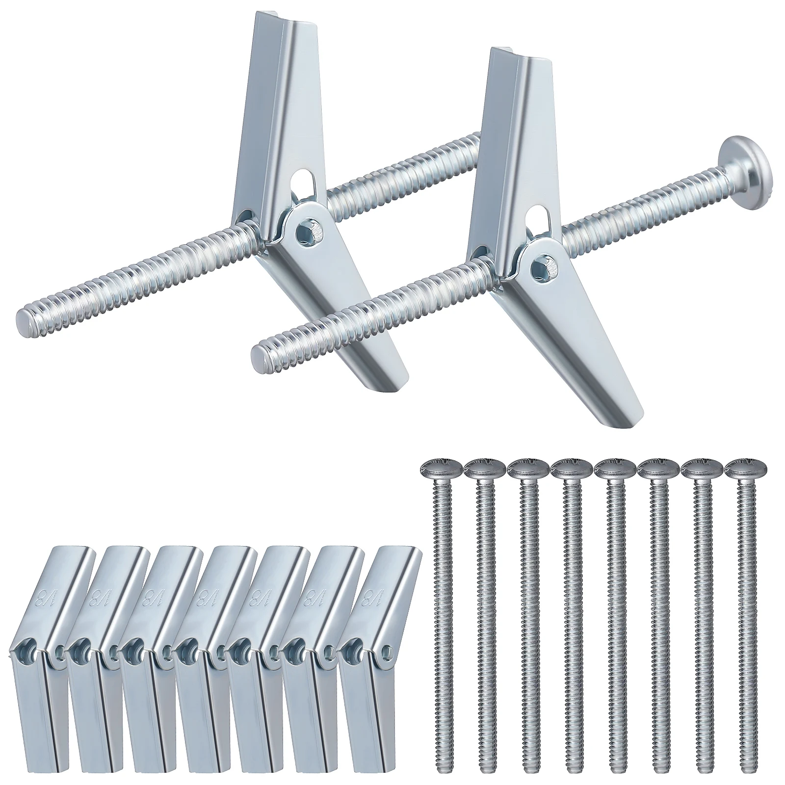 

Wing Nut Bolt Combination Metal Screws Drywall Anchors Kit For Ceiling Wall Heavy Duty Hollow Screw Fitting Assortment Set