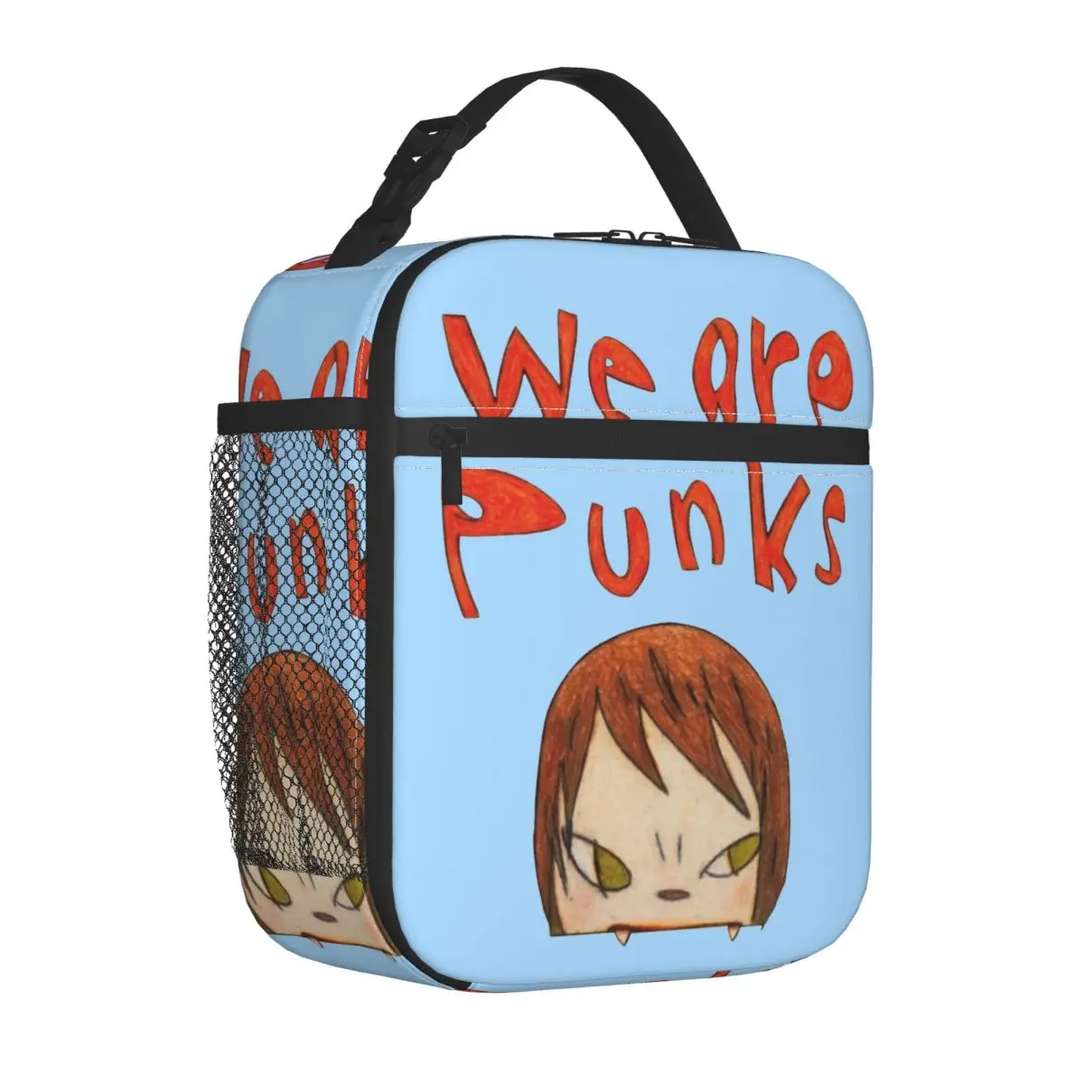 Yoshitomo Nara siamo punk borsa termica per il pranzo borsa termica riutilizzabile portatile Tote Lunch Box Work borse per la conservazione degli