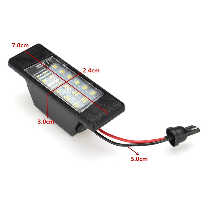 A03Q-10Pcs 18Leds 번호판 조명 닛산 Qashqai X-트레일 Juke Primera 밝은 Led 번호 번호판 빛에 대 한 플라스틱