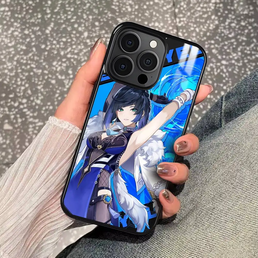 

Yelan Genshin Impact Hard Case for iPhone 17 16 15 14 13 12 11 Pro Xs Max Mini Plus