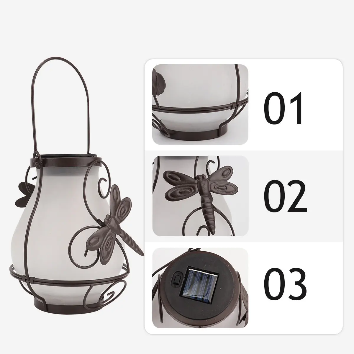 

Солнечный светильник для улицы, ландшафтный фонарь с автоматической зарядкой и подсветкой для сада, стены, дерева, декоративное украшение, устойчивое к погодным условиям