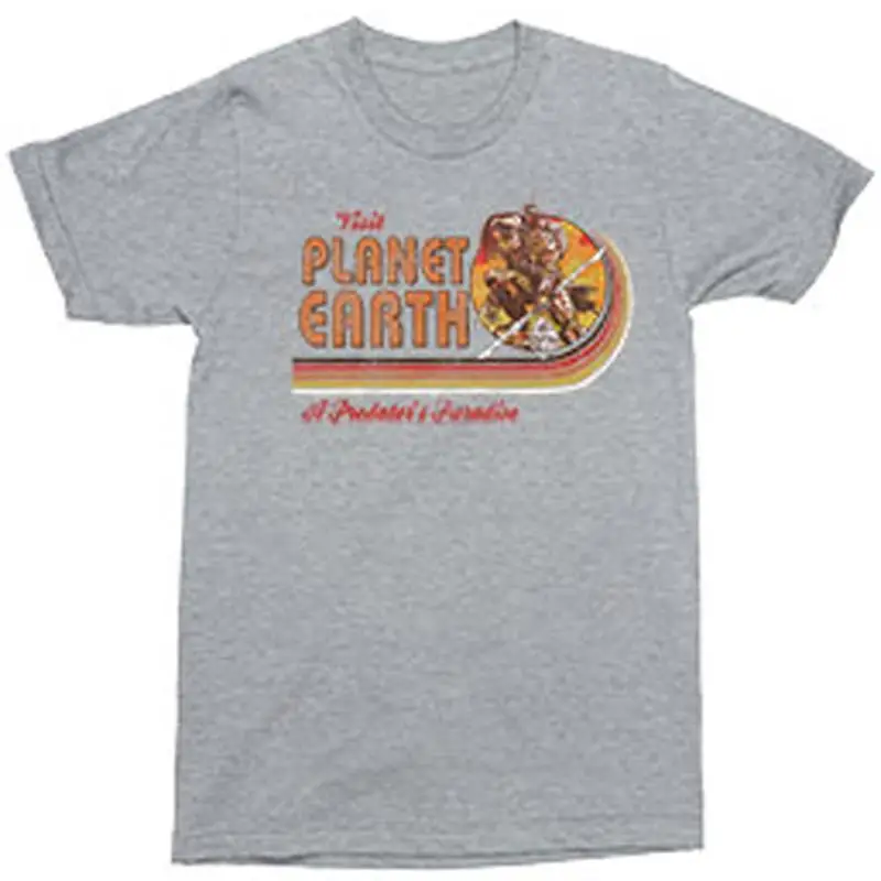 Predator Visit Planet Earth Adult T Shirt Science fiction film Thriller act