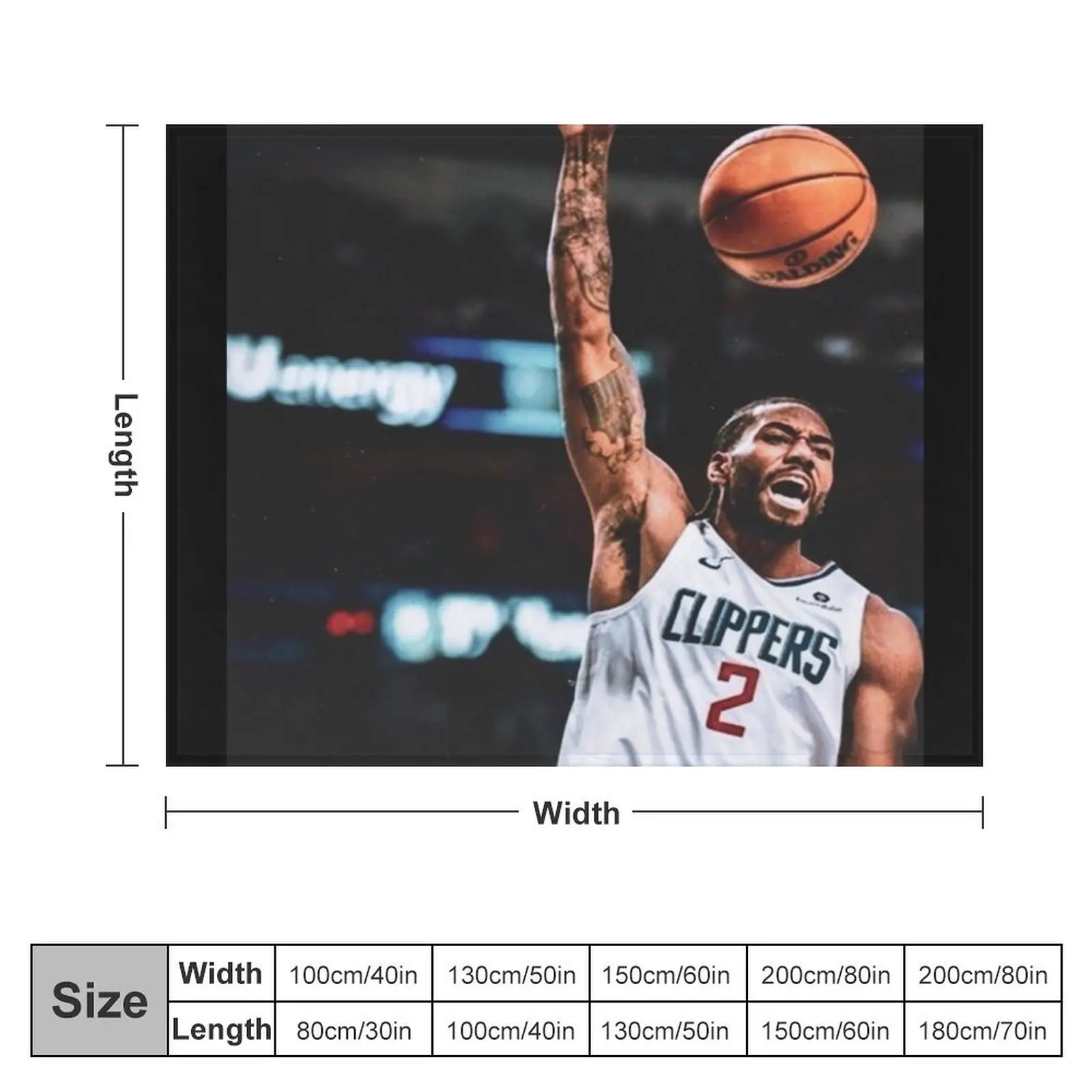 Kawhi Leonard Throw Blanket bed plaid Shaggy Blankets