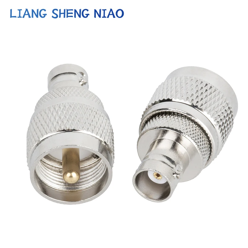 Imagem -03 - Bnc Macho para Conector Bnc Adaptador Reto Conector Coaxial rf Plug Sl16 q9 Crossover Sub Uhf Pl259 1pc