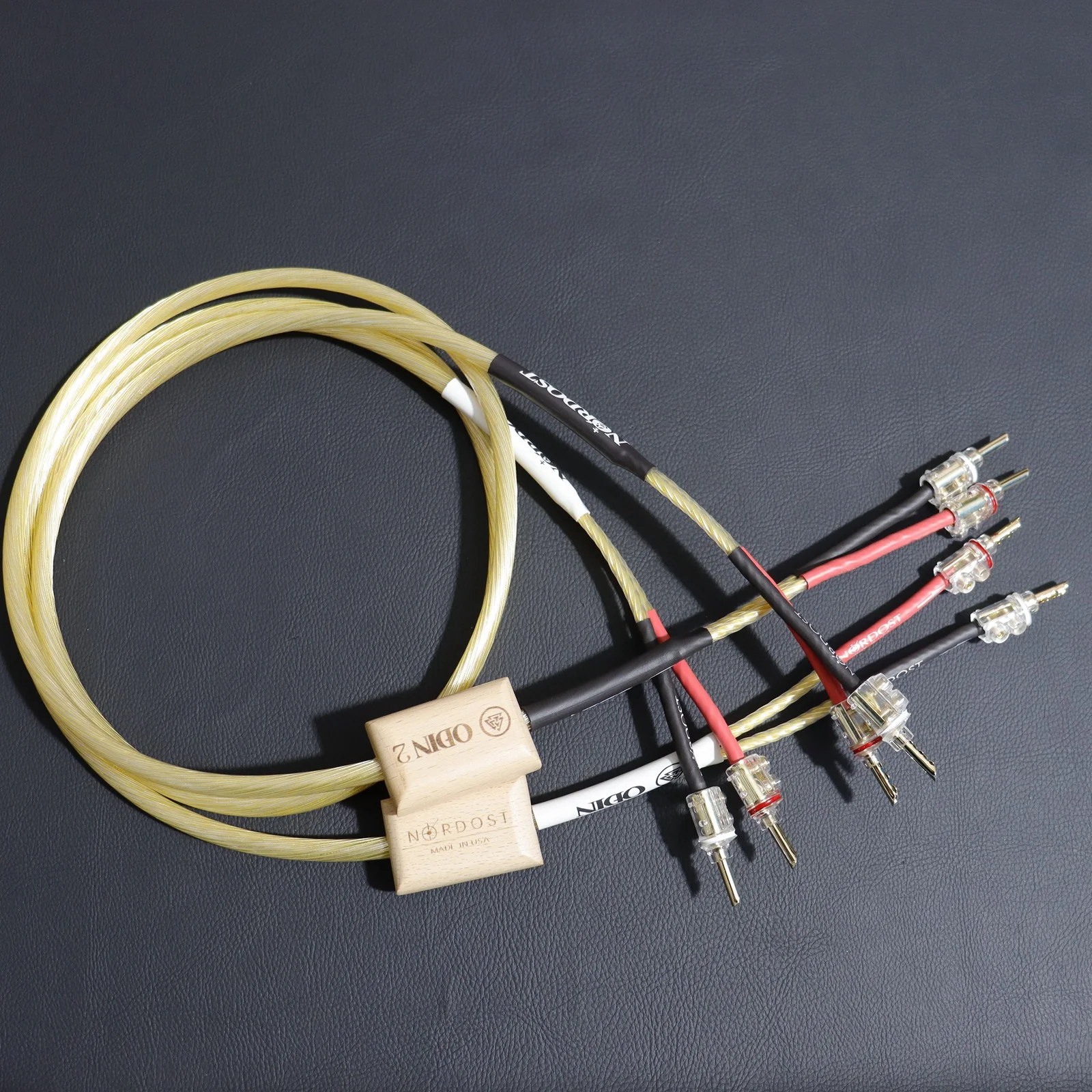 Echt Goud Nordost Odin 2 Luidsprekerkabel Occ Zilveren Audiofiele Versterkerdraad Met Wbt High Performance Banaan/Y Spade Plug