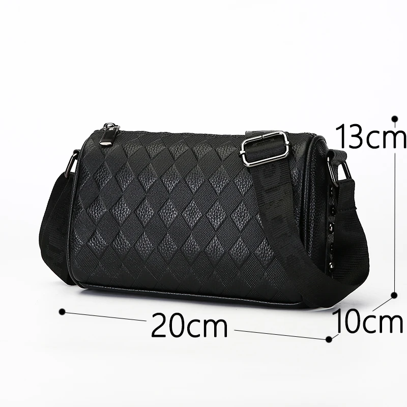 High quality Womens Bag Genuine cowhide Crossbody Shoulder Bag for Women leather Bags Grid style for ladies luxury Handbags