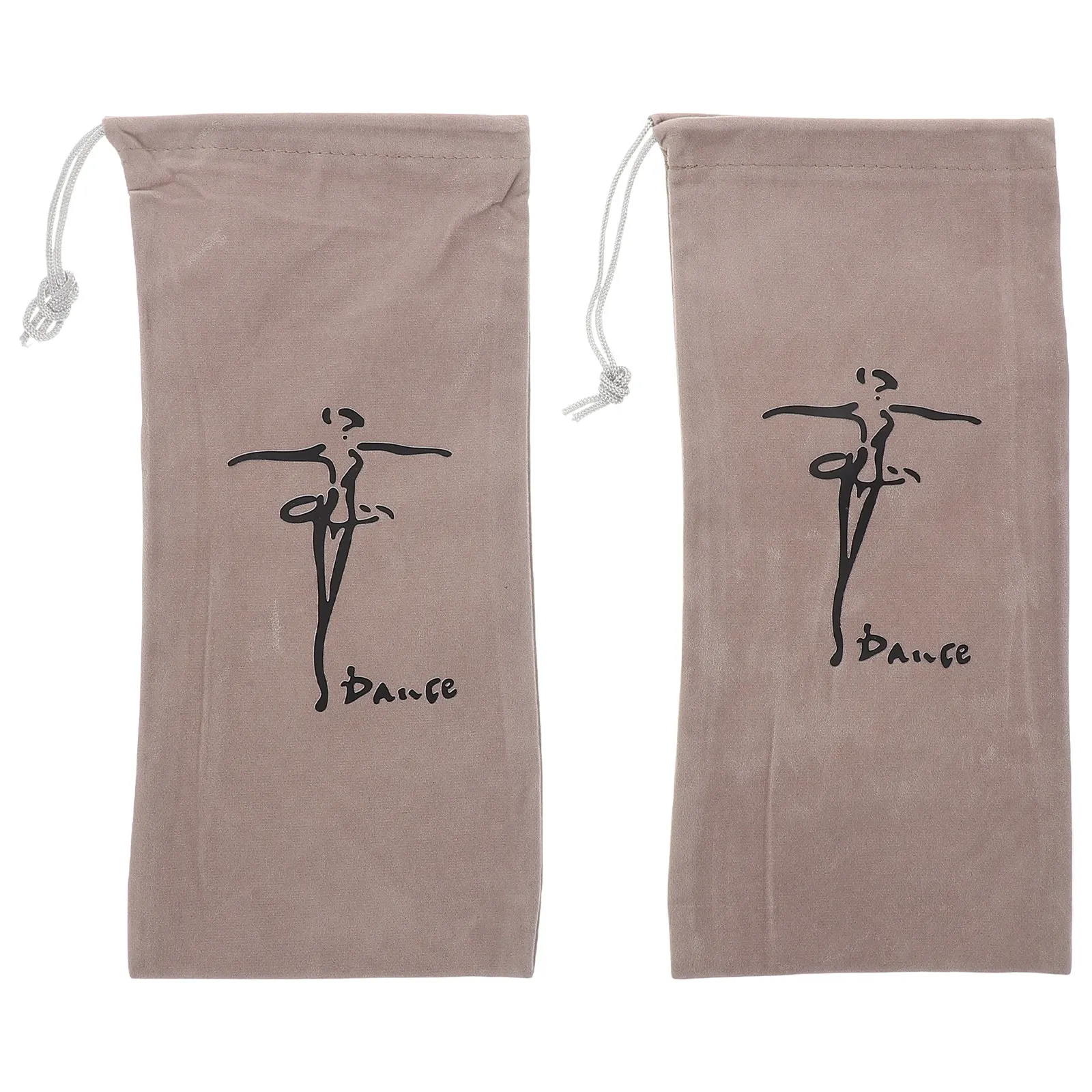 

2Pcs Drawstring Ballet Shoe Bags Dance Shoe Organizer Pouches for Ballet Latin Dance Shoes Travel Drawstring Bag