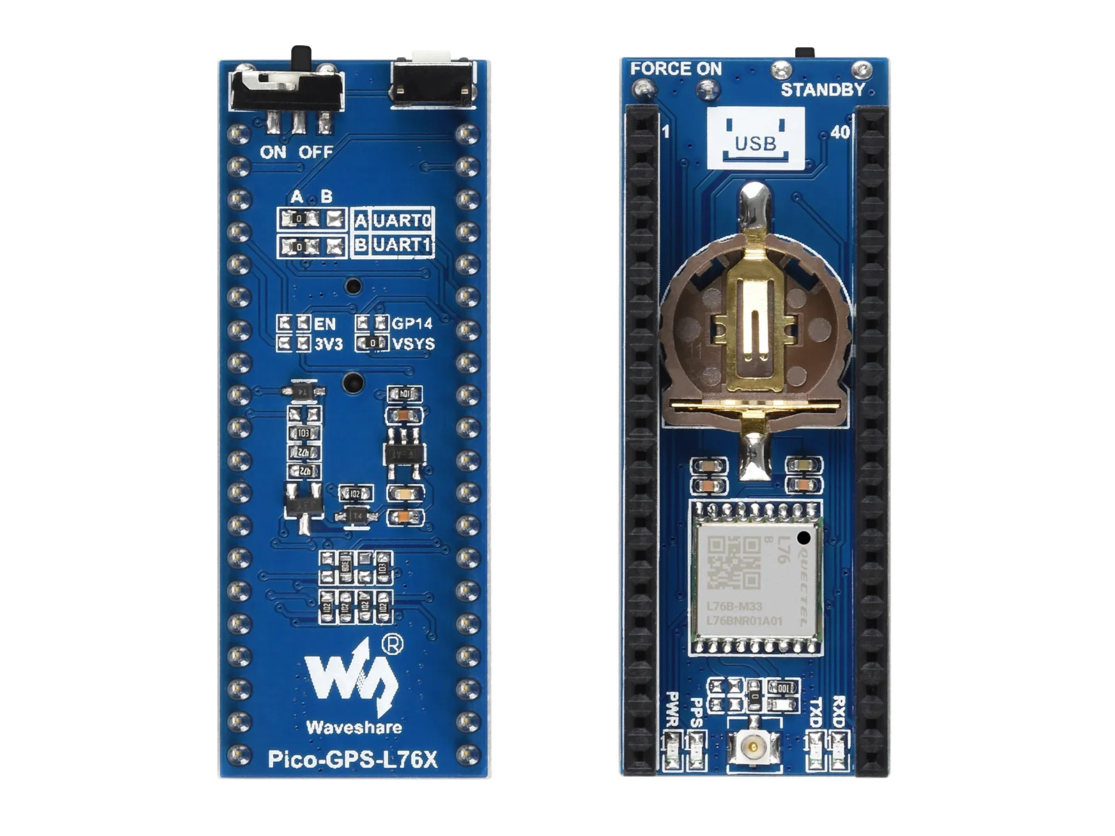 L76B GNSS Module for Raspberry Pi Pico, GPS / BDS / QZSS Support