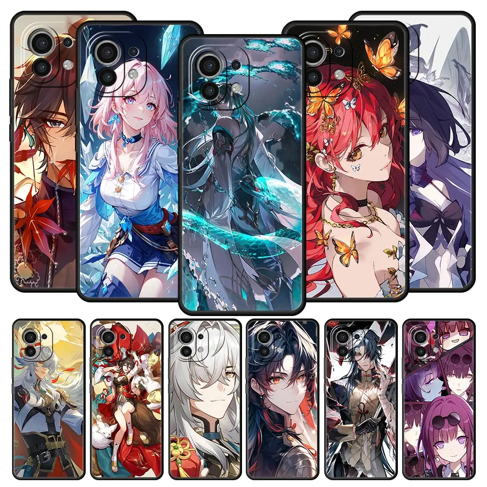 Honkai Star Rail Gepard Bronya Phone Case For Xiaomi 14 13T 12T Pro 12 13 11 Mi Note 10 Lite 10T 5G 11X Pro 11T 11i 9T Cover