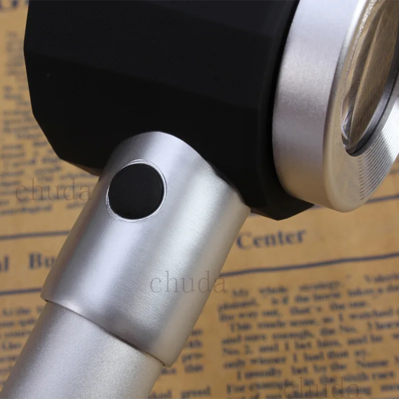 Handheld 20X Metal Spoon Shaped Led Magnifying Glass with Light and Scale
