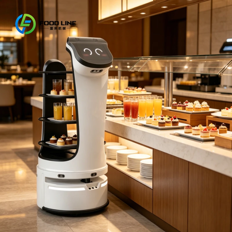Customized Restaurant Service Robot Intelligent Self-Service Food Delivery Robot Automatic Obstacle Avoidance Robot
