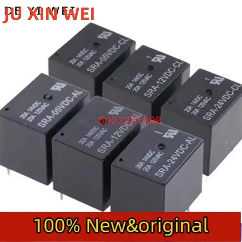 10PC SRA-05VDC-CL SRA-12VDC-CL SRA-24VDC-CL SRA-05VDC-AL SRA-12VDC-AL SRA-24VDC-AL T74 4Pin 5Pin Automobile Relay Power Relay