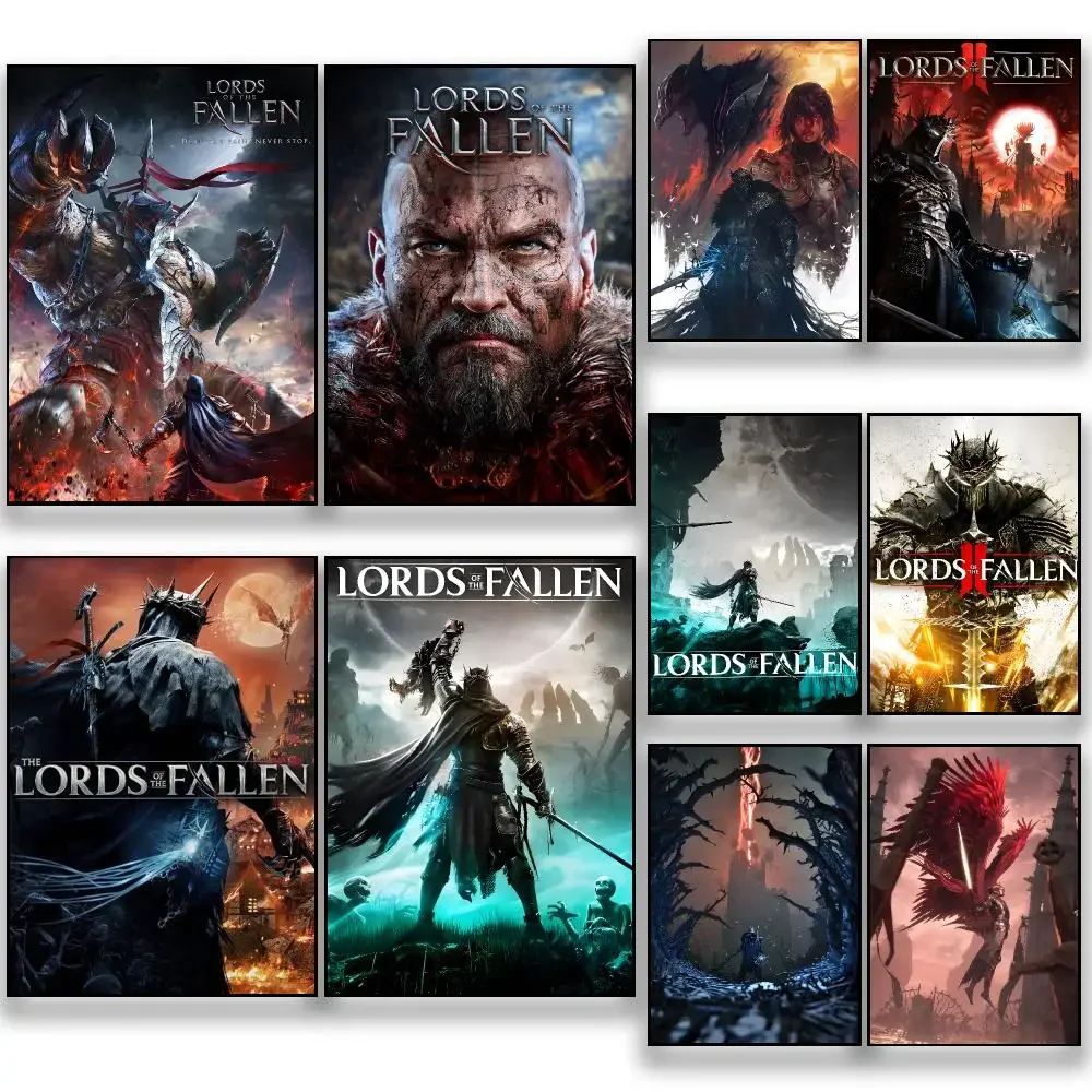 Game L-Lords of the Fallen Dark Fantasy Poster HD Removable Wall Art Gift Bedroom Lounge Dorm Office Gaming Cafe Bars