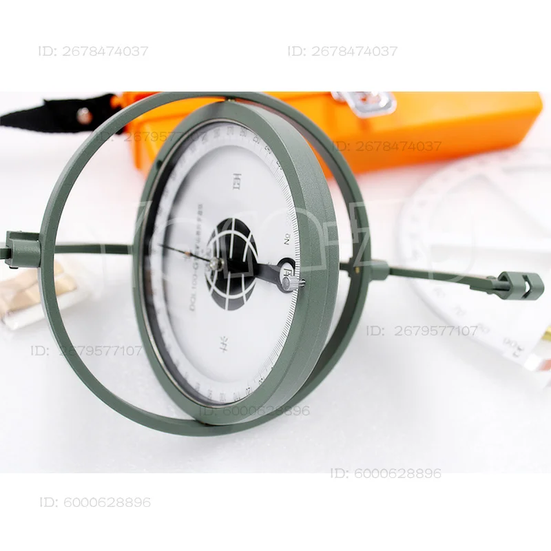 DQL100-G1 Suspended Mining Compass Plastic Gradiometer Antimagnetic Mine Hanging Compass With Tilt Gauge