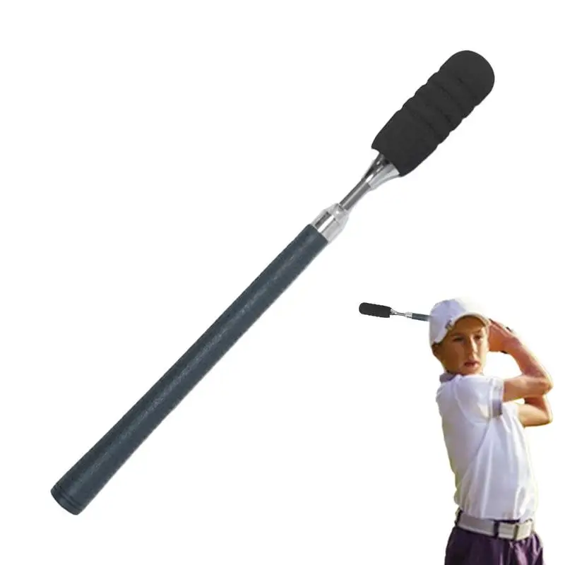 Golf Swing Training Aid Telescopic Warm-Up Golf Swing Trainer Retractable & Telescopic Practice Stick Sound-Emitting Telescopic