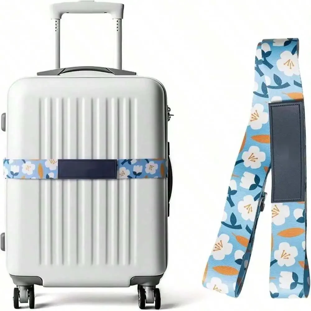 حزام أمتعة متين قابل للتعديل - حزام مطاطي للمطار والمحطة وحقائب السفر القصيرة #1