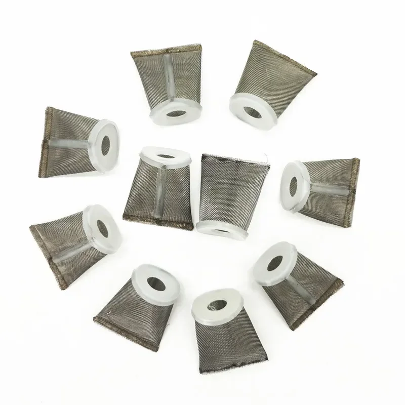 

10 шт. фильтр для краски, фильтр для пистолета-распылителя Suctiom, горшок 10 мм с соломенным нейлоновым фильтром W-200S iWon 4001, воздушный фильтр для краски