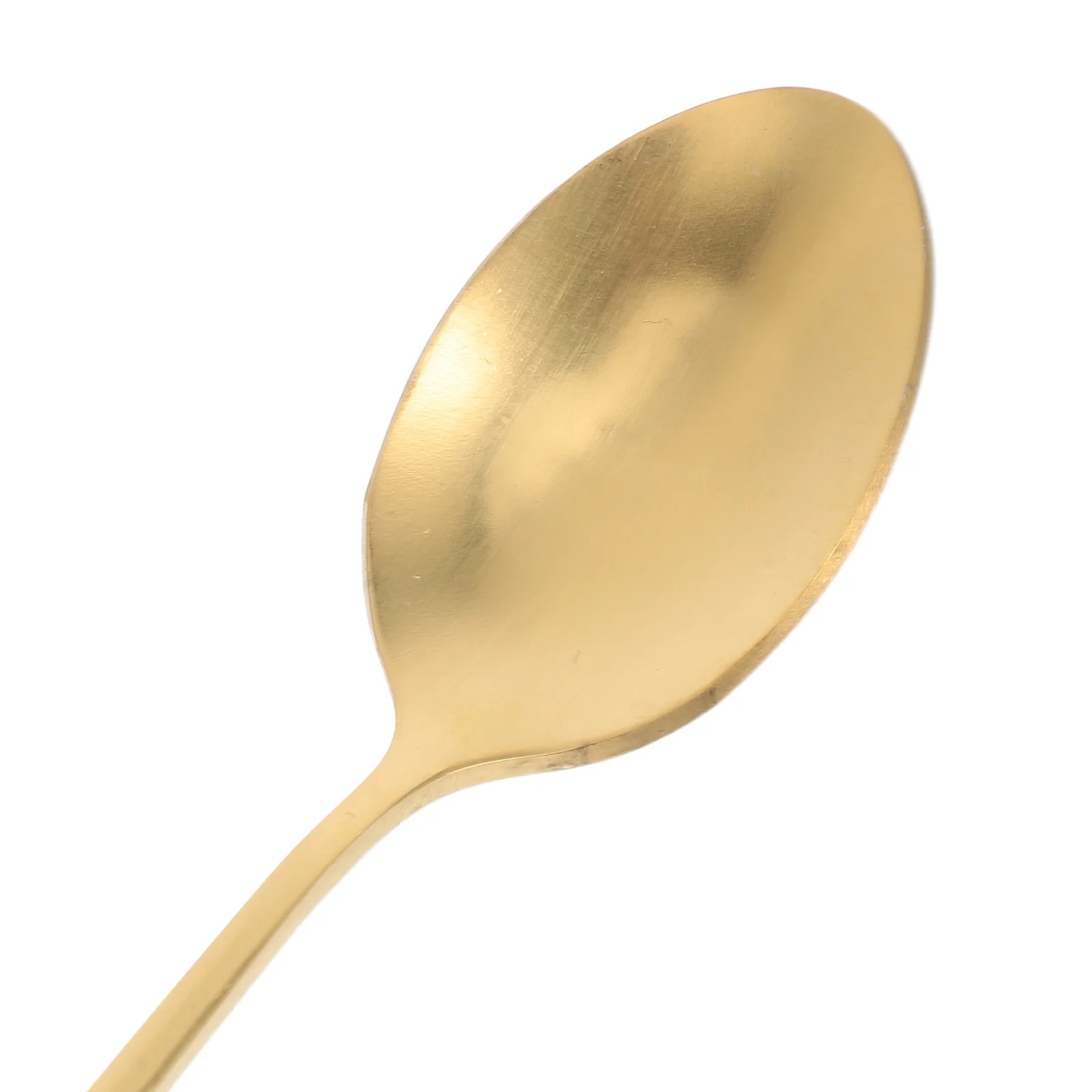 الفولاذ المقاوم للصدأ مقبض طويل ملعقة القرع شكل طرف مدبب لتوابل دقيقة القهوة اثارة الحلوى خلط المطبخ الطبخ