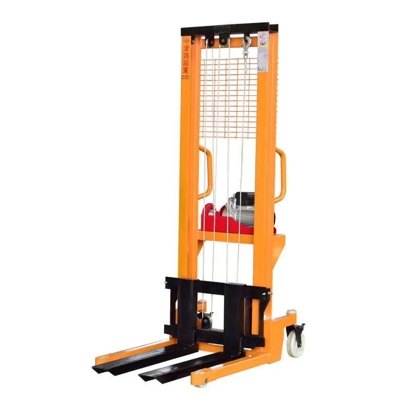 YJQ manual forklift loading and unloading forklift dual-purpose stacker semi-electric household lift stacker