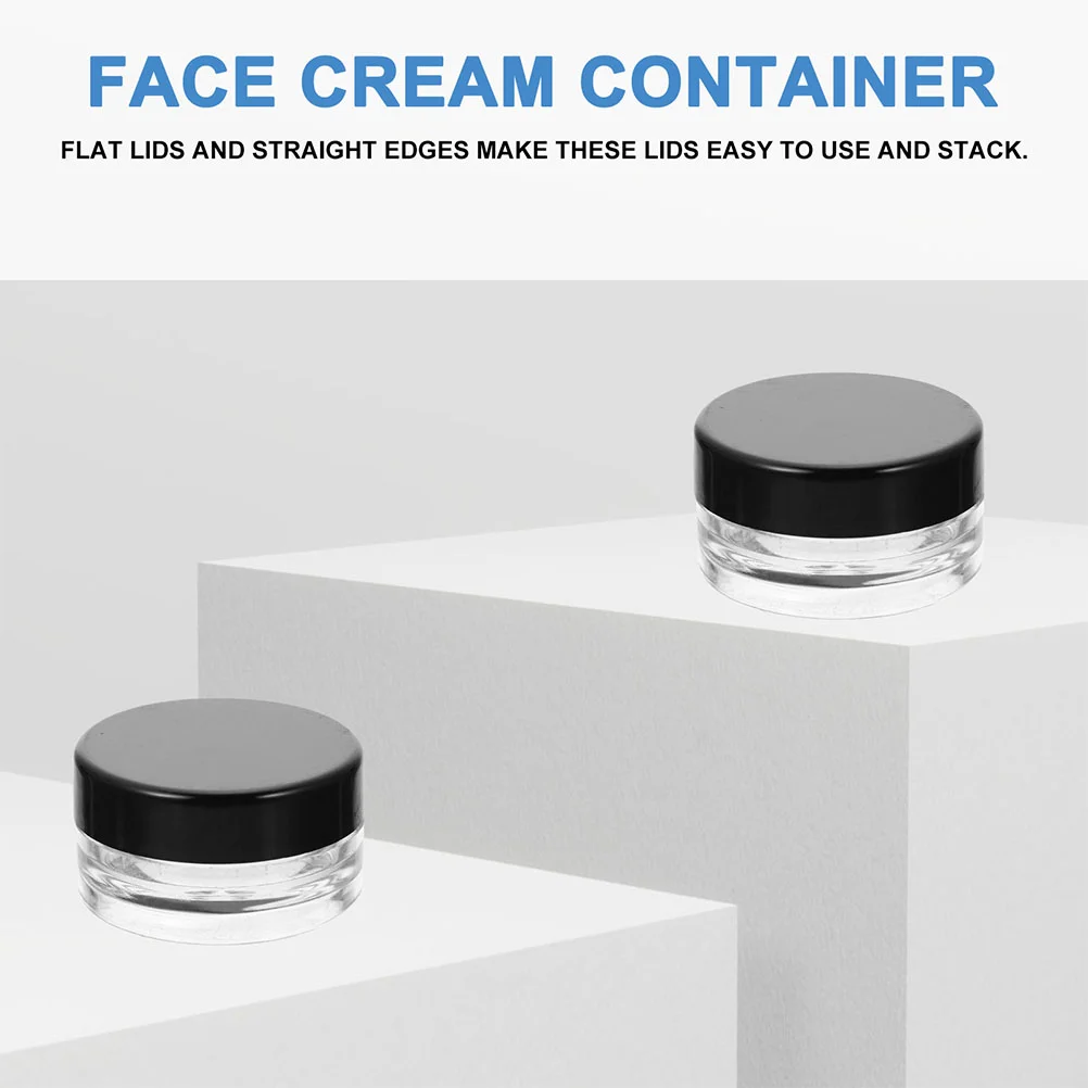 Sample Pots Round Jar Plastic Container Set Body for Moisturizer Buttercream