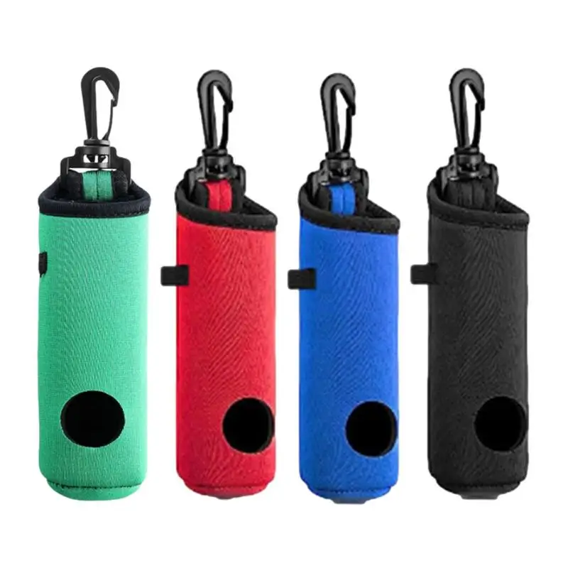 Mini Golf Ball Bag Holder Clip Elastic Golfs Tees Storage Bag Golf Ball Carrier Pouch Hang On Waist Golf Belt Golfer Supplies