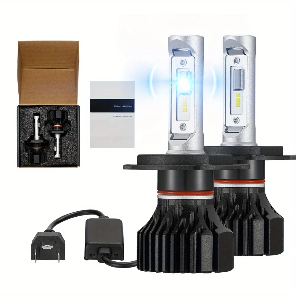 

H4/9003/HB2 Светодиодные лампы для фар 100Вт 6000К ‎ ‎ 14000LM белые двойные функции 2 шт. для Chevrolet/Ford/GMC/BMV/Dodge/Honda/Nissan/Jeep