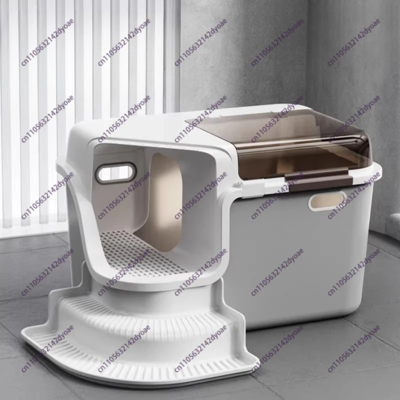 Corridor Style Cat Litter Box Fully Enclosed Splash Proof Odor Proof Cat Feces Corridor Large And Oversized Cat Toilet