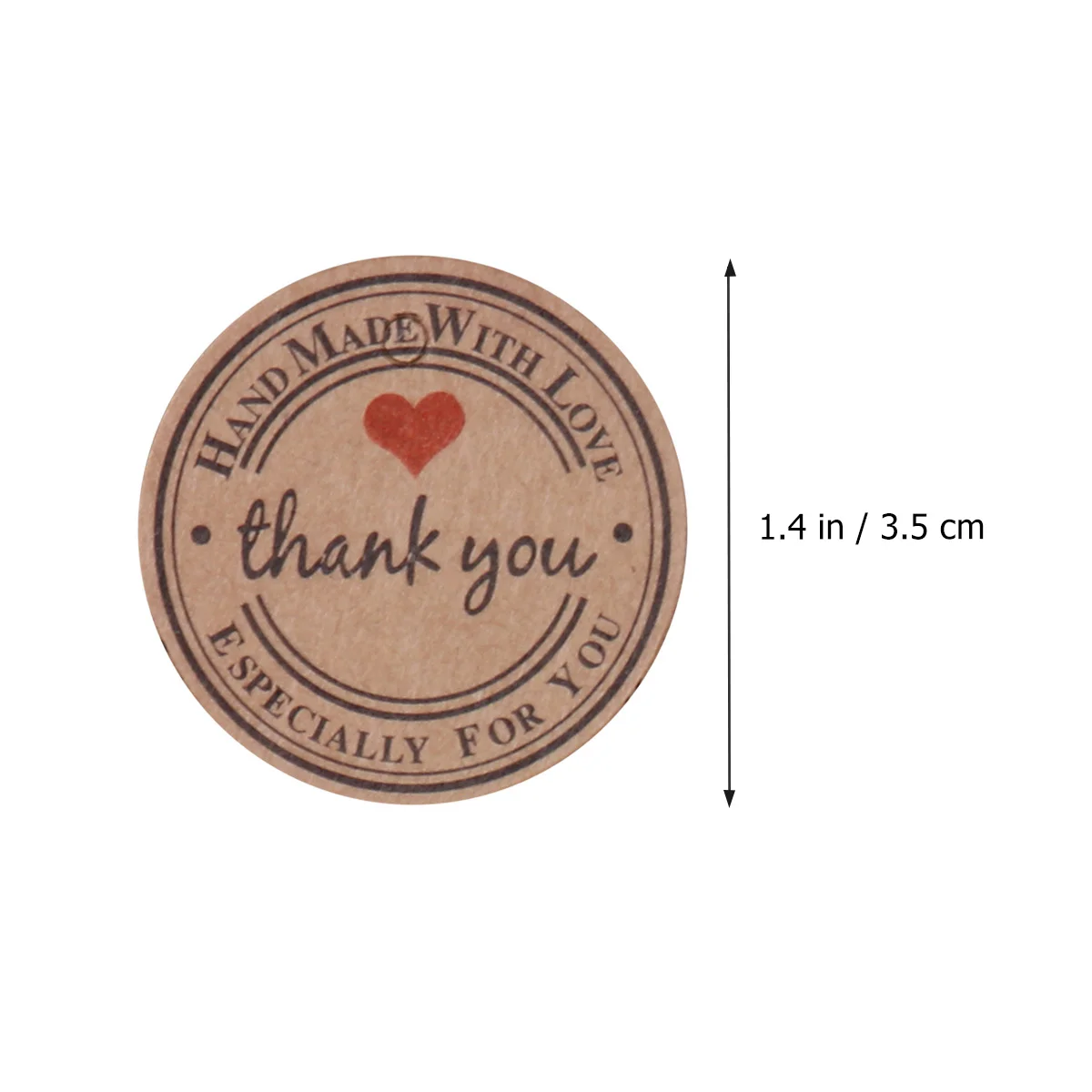 100pcs 35cm Round Kraft Paper Thank You Gift Hanging Tags for DIY Craft Birthday Wedding Favor Mother's Day