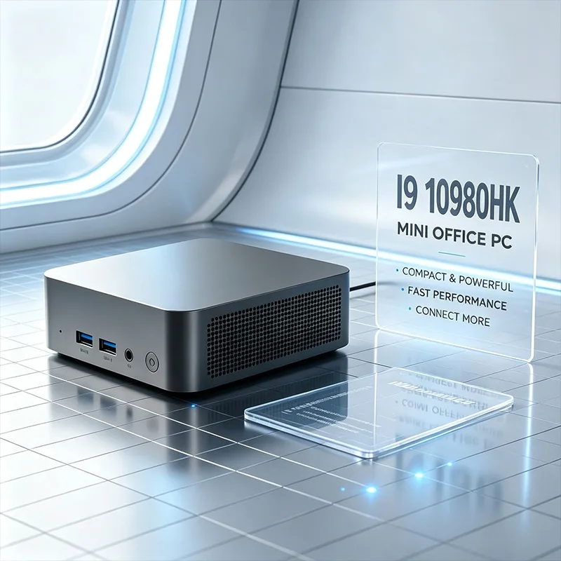 Mini Desktop PC Intel Core I9‑10980HK Performance Multiple Connection Ports for Business Home Office Gaming Daily Study