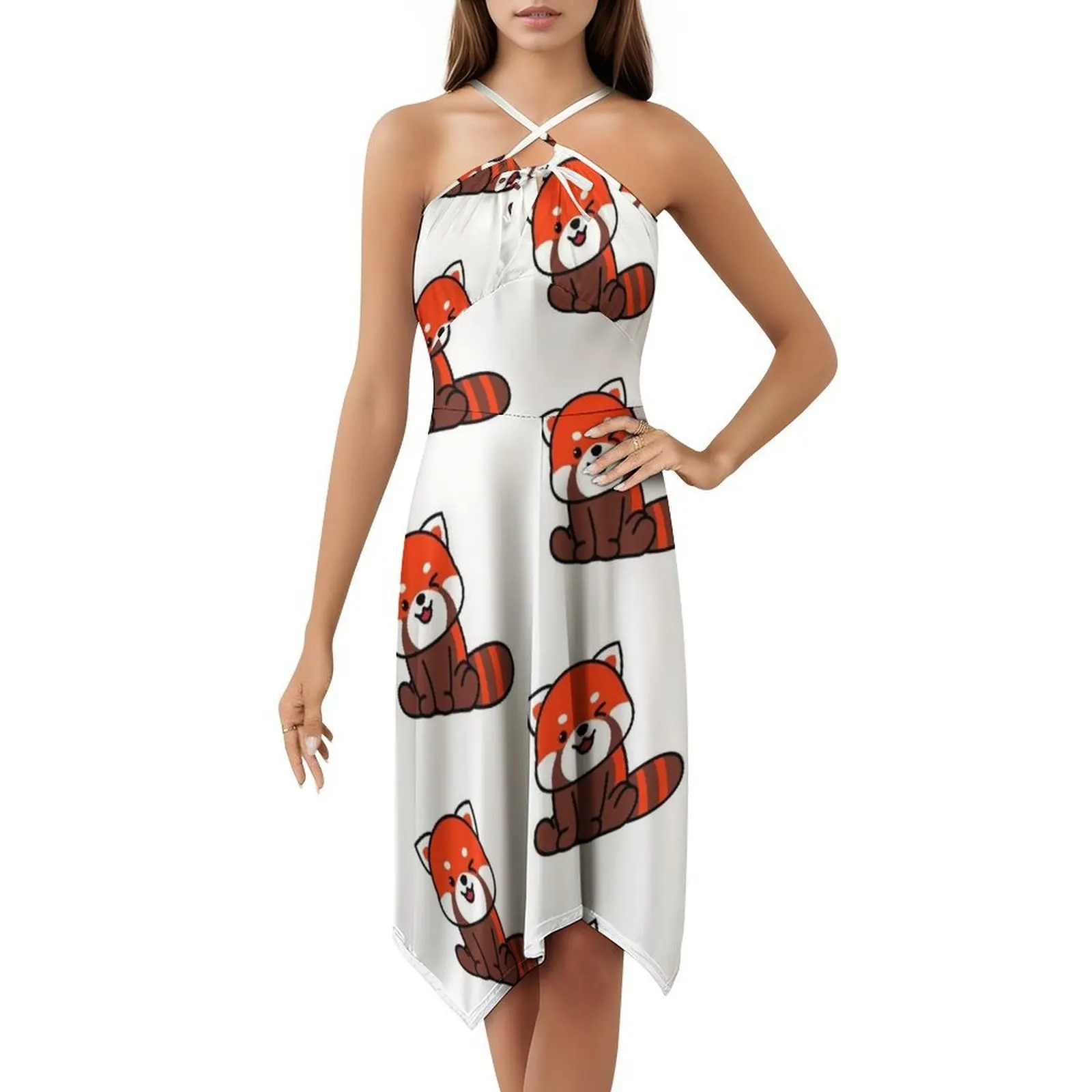 Vestido Fiesta Verano Mujer Panda Corazón - usage example