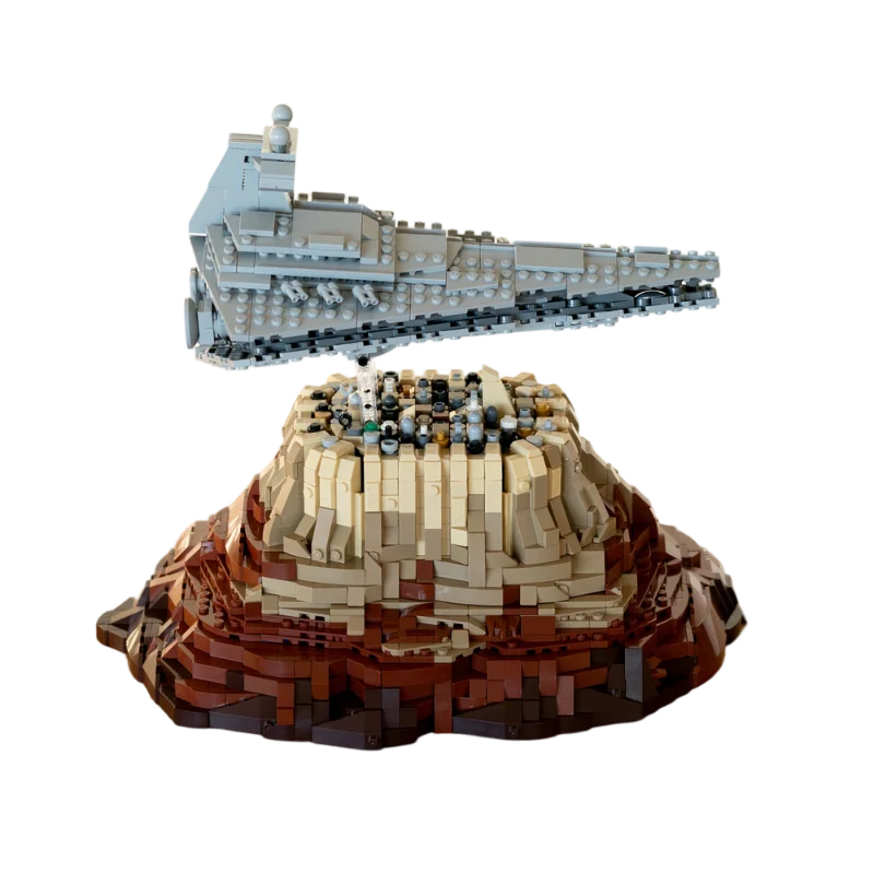 سلسلة أفلام الفضاء MOC قواعد الإمبراطورية المجرة على مكعبات بناء مدينة جيدا مجموعة العمارة المعيارية لعبة الطوب الأصالة #2