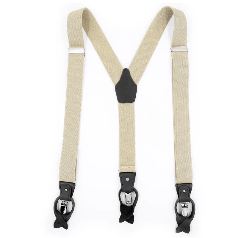 Men's Dual Braces Suspenders with Spaghetti Strap