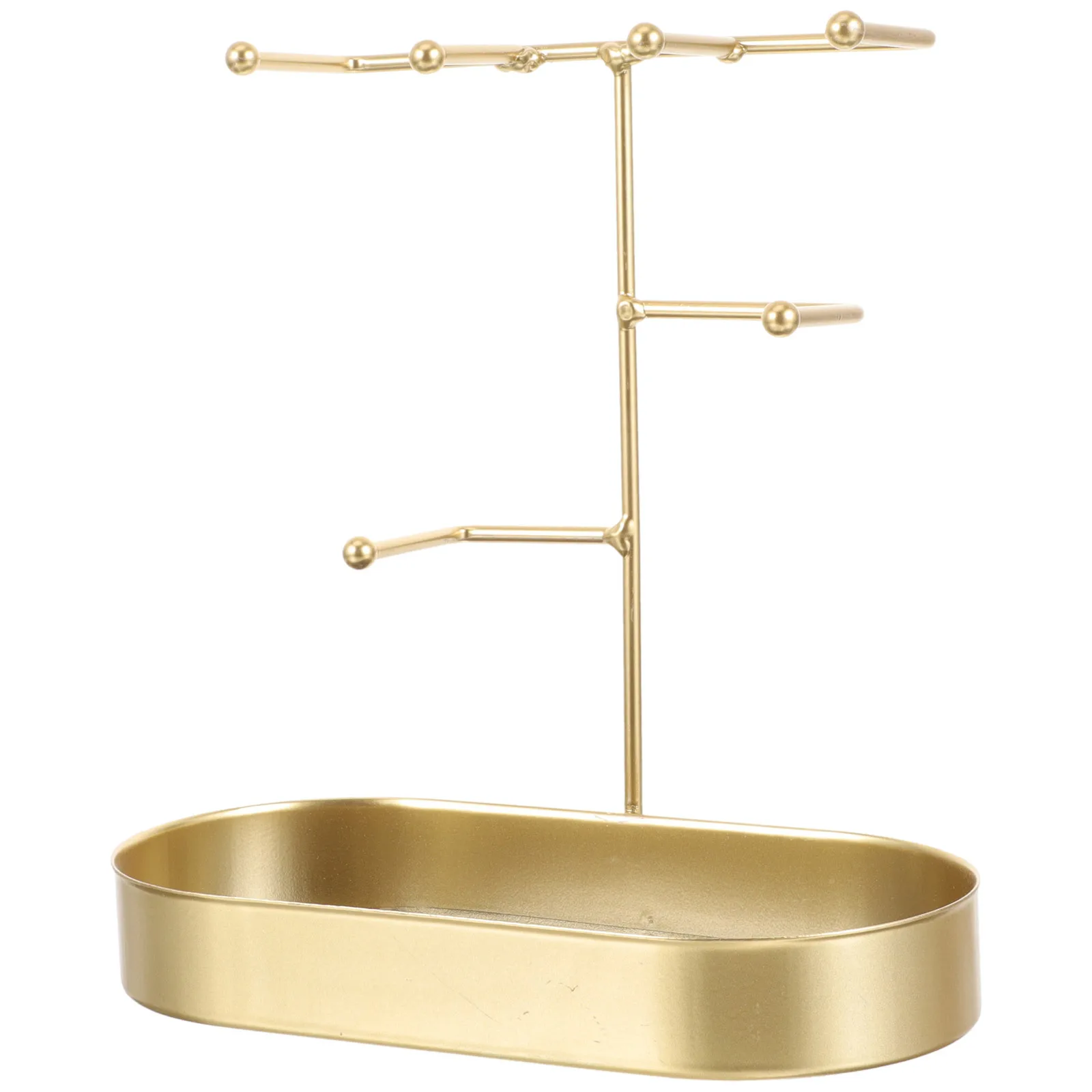 

Multi-Tier Jewelry Stand Iron Necklace Display Rack For Bracelets Earrings Keychains Desktop Craft Show Storage Organizer