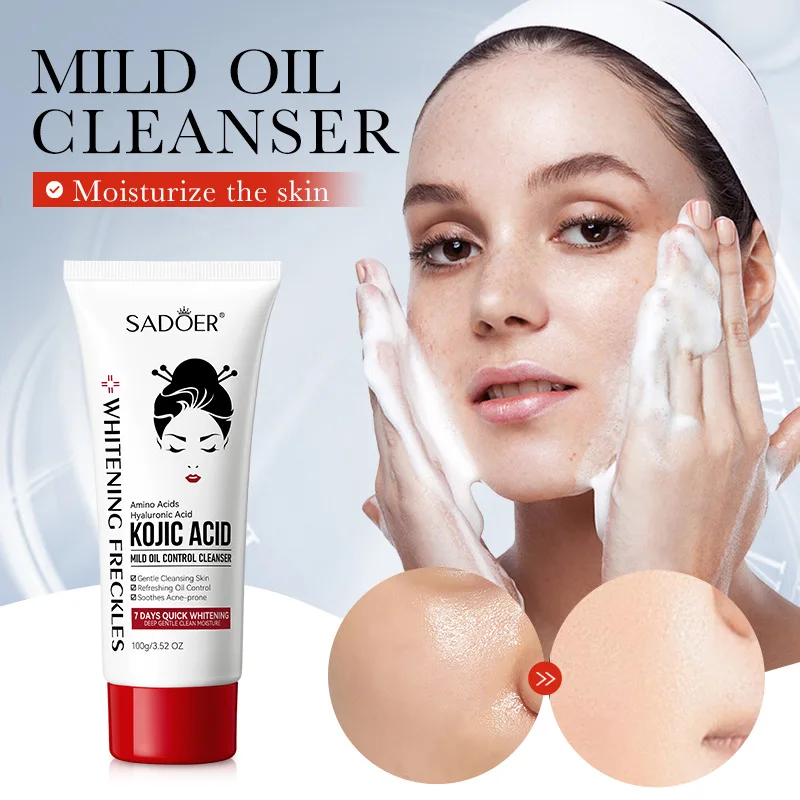 

Kojic Acid Skin Care Facial Wash Mild Oil Control Deep Cleaning Moisturizing Cleansing Nonirritating Face Cleanser Face Wash