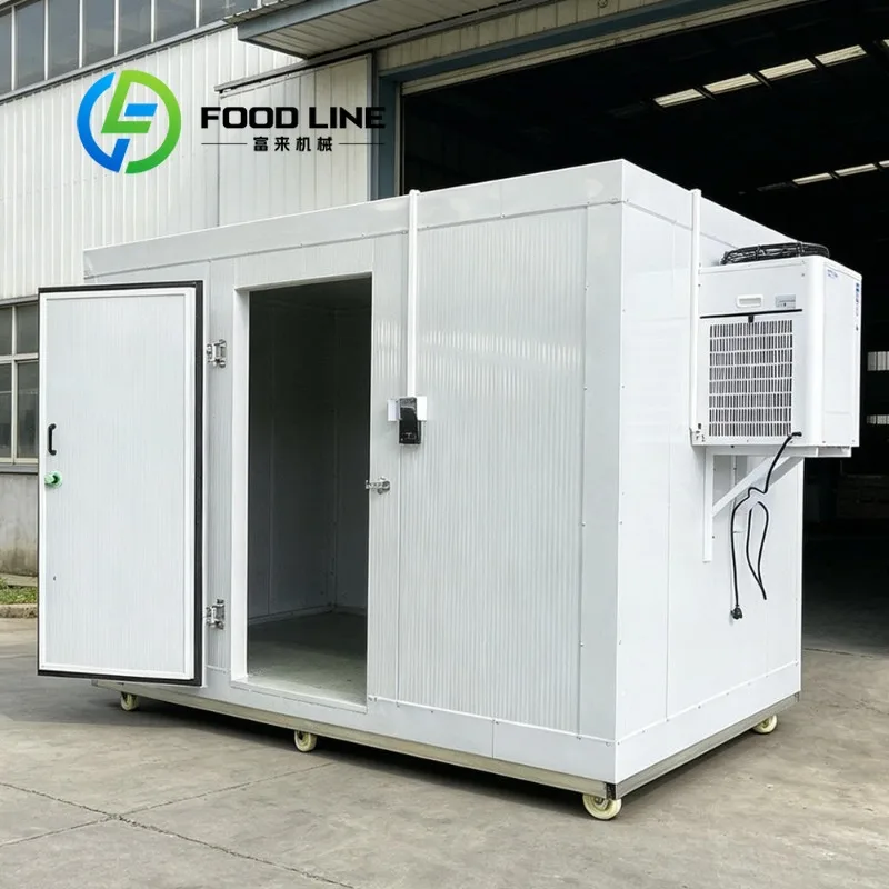 Mobile Freezer Room Insulated Cold Storage Container With Wheels For Easy Transport In Logistics And Distribution Center
