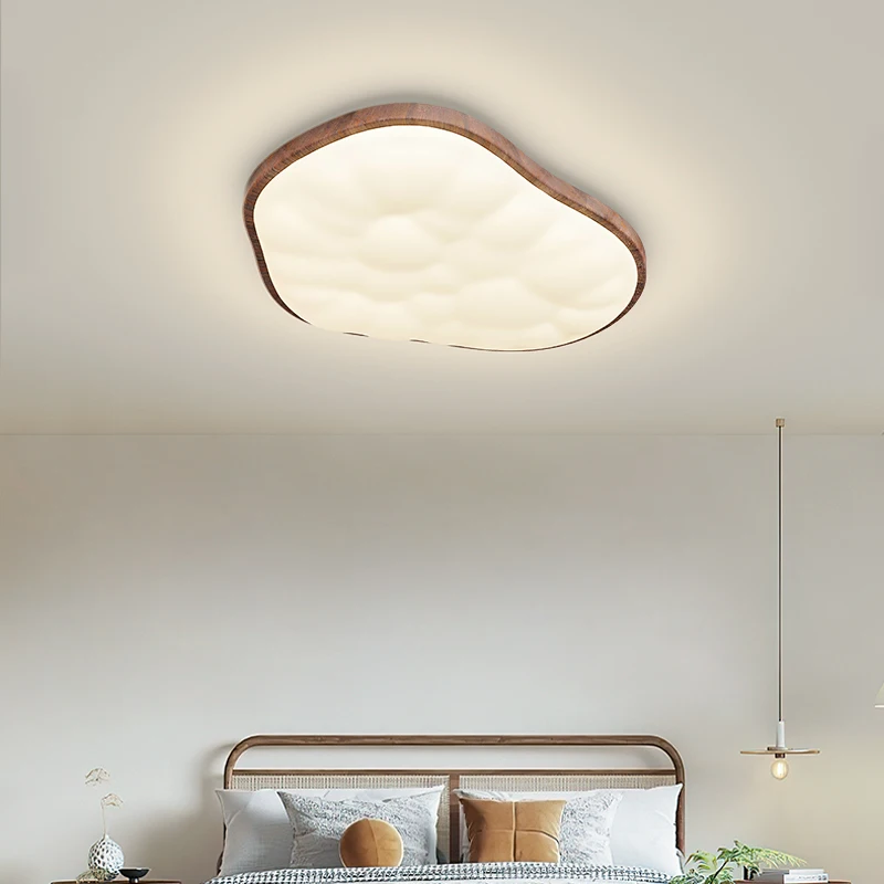 Nordic Creative Light Luxury Cream Wind Cloud Chandeliers Modern Simple Bedroom Study Living Room Full Spectrum Ceiling Lamp