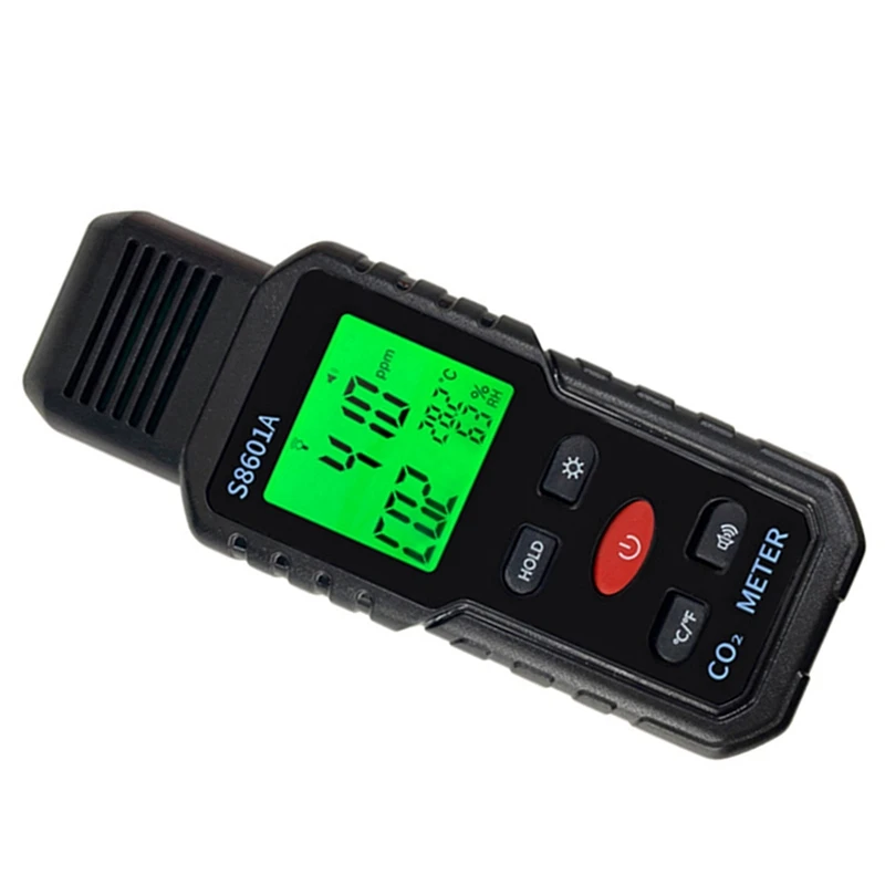 【VIP-Exclusive!】2X 3 In 1 CO2 Meter Air Quality Monitor Handheld 5000Ppm CO2 Monitor Measurement Carbon Dioxide ℃/℉ Detector S86