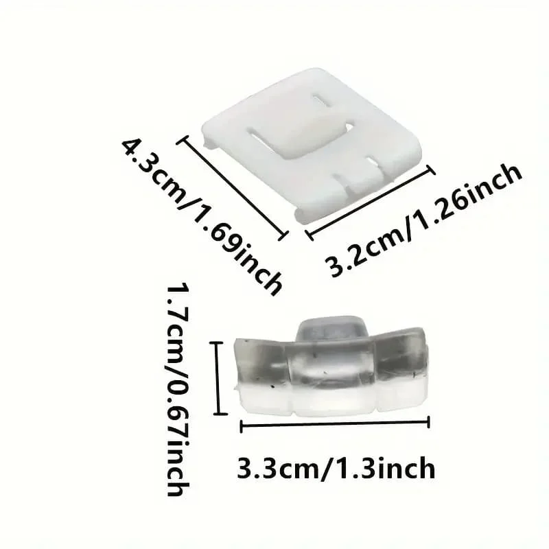 6Pcs Car Seat Rail Runner Slider Guide Clip Glide 435881203A For VW Volkswagen MK1 MK2 MK3 Jetta Corrado Golf Car Fastener view 2