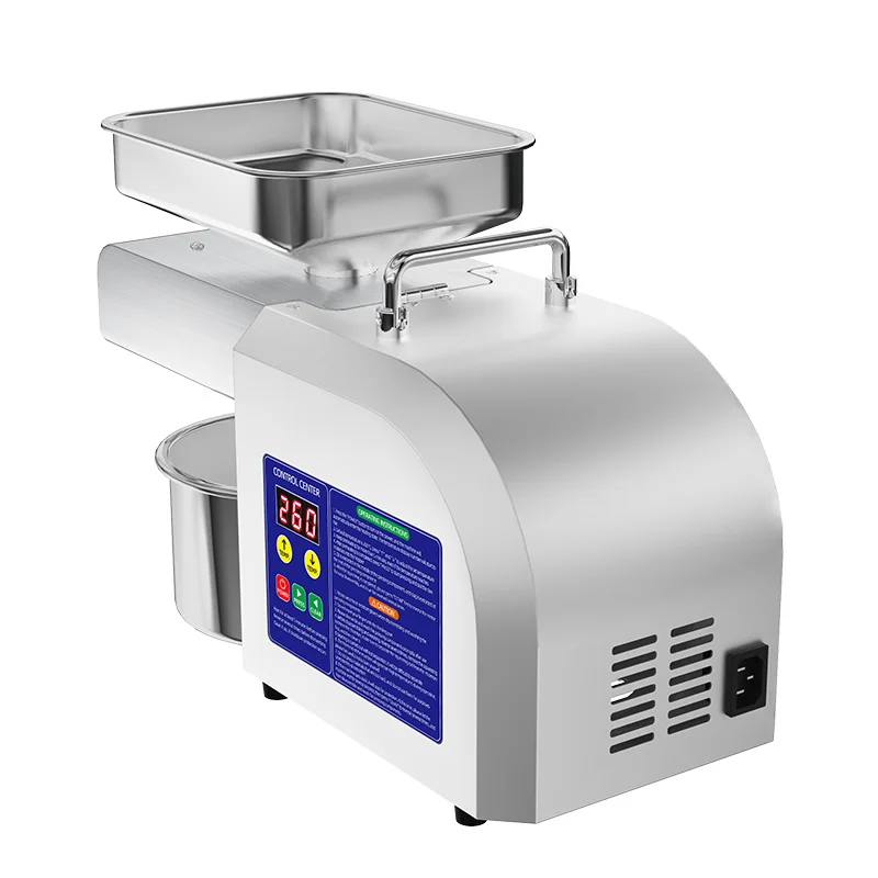 Oil Press Machine 4-6Kg Per Hours Z5 Commercial Temperature Control Peanut Sesame Squeeze Sunflower Seeds Extraction